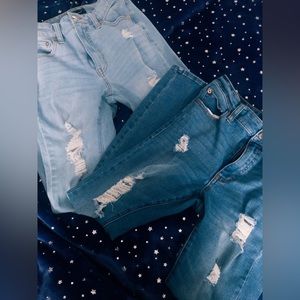 Bundle of 2 Aeropostale Blue High Rise Jeggings Size 2 Short